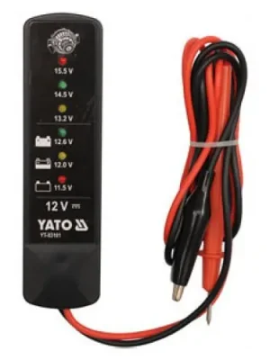 Dokud Zásoby Vydrží Yato Tester autobaterií LED